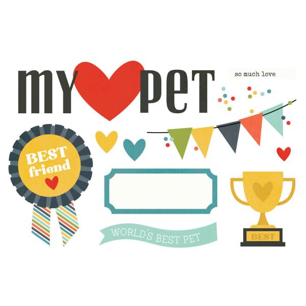 Simple Stories - Die Cuts Cardstock - "Pet Shoppe " - Stanzteile