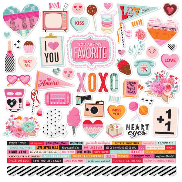 Simple Stories - Heart Eyes  - Cardstock Sticker 