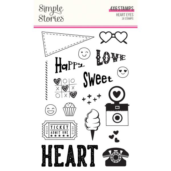 Simple Stories - Heart Eyes - Clearstamp - Stempel