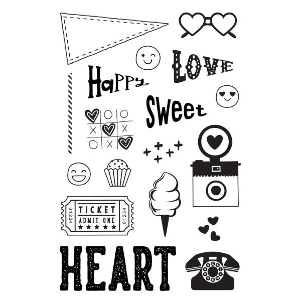 Simple Stories - Heart Eyes - Clearstamp - Stempel