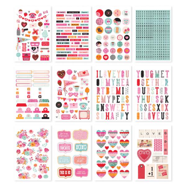 Simple Stories - Sticker Book - Heart Eyes  - Aufkleber