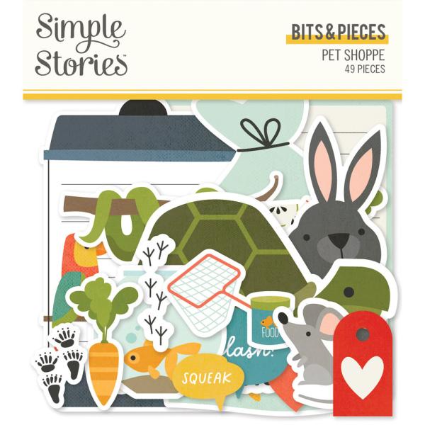 Simple Stories - Bits & Pieces - Pet Shoppe - Stanzteile