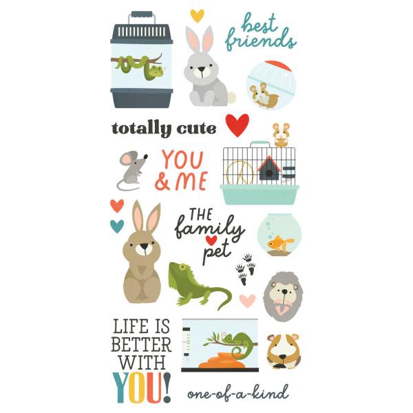 Simple Stories - Foam Sticker - Pet Shoppe  - Aufkleber