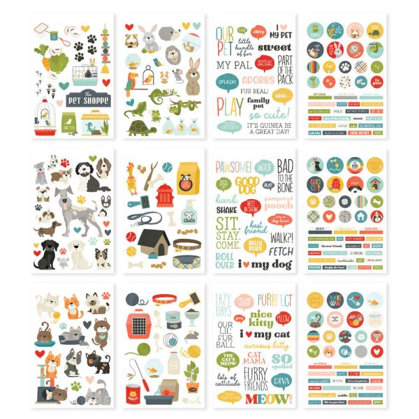 Simple Stories - Sticker Book - Pet Shoppe  - Aufkleber