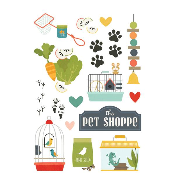 Simple Stories - Sticker Book - Pet Shoppe  - Aufkleber