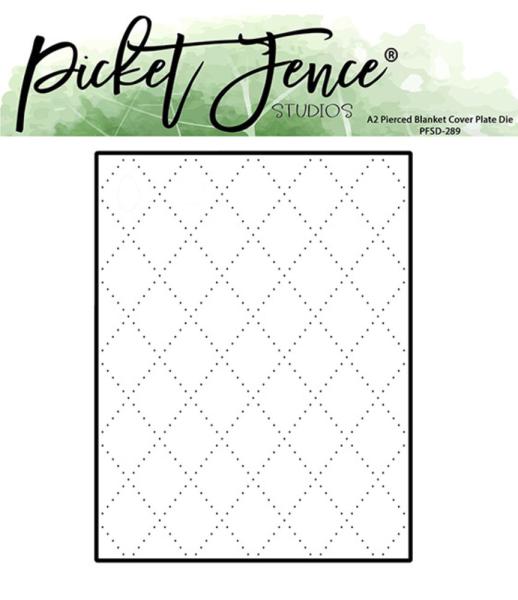 Picket Fence Studios - Cover Plate Dies - "Pierced Blanket " - Stanze (PFSD-289)