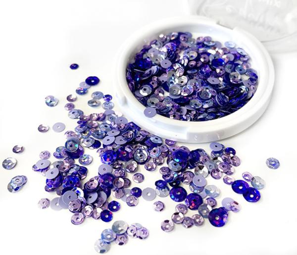 Picket Fence Studios - Sequin Mix - All About the Purples  - Streuteile 