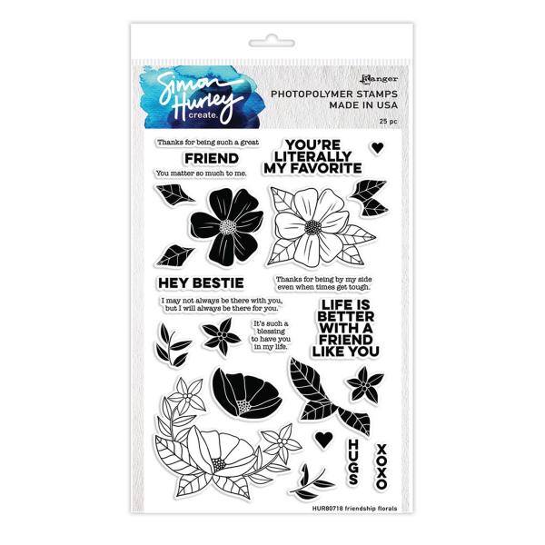 Ranger - Clear Stamps by Simon Hurley Create - Friendship Florals - Stempel  