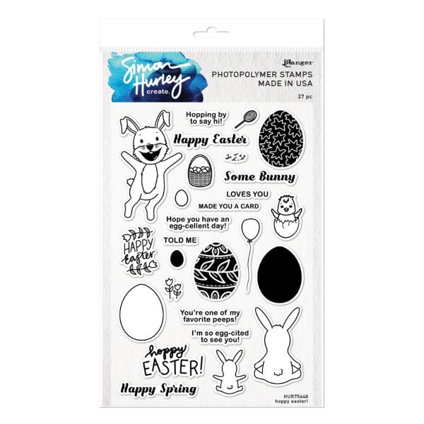 Ranger - Clear Stamps by Simon Hurley Create - Hoppy easter! - Stempel  