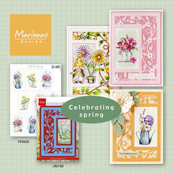 Marianne Design Creatables - Dies - Rectangle Leaves  - Präge - und Stanzschablone 