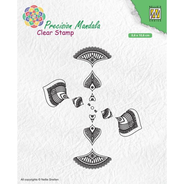 Nellie's Choice - Clear Stamp - " Precision Mandala 2 " - Stempel