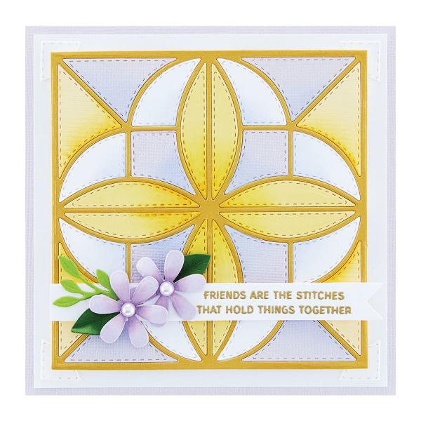 Spellbinders - Dies - "Patchwork Petals Etched Dies" - Stanzschablonen