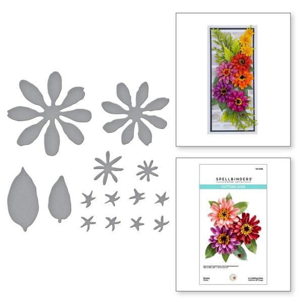 Spellbinders - Dies - "Zinnia" - Stanzschablonen