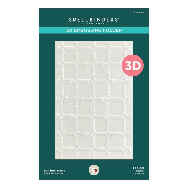 Spellbinders - Embossingfolder - "Bamboo Trellis 3D" - Prägefolder