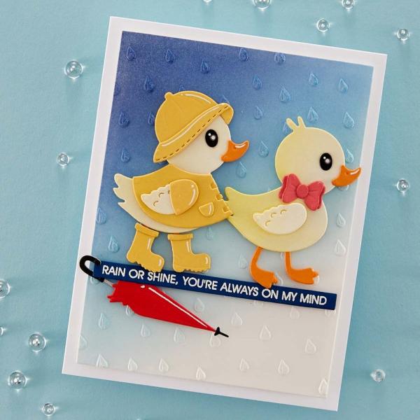 Spellbinders - Dies - "Duck with Umbrella" - Stanzschablonen