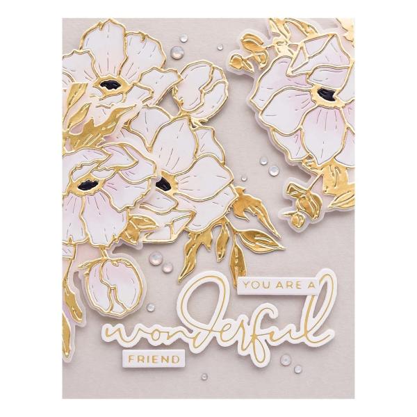 Spellbinders - Die Cuts - "Anemones Etched Dies" - Stanzteile