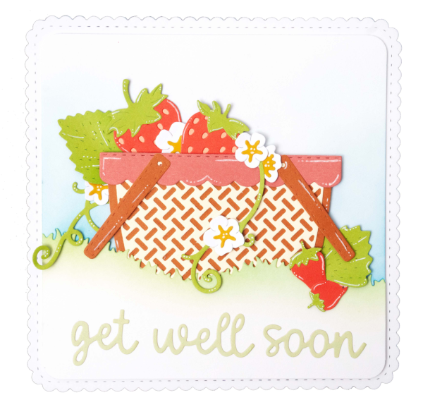 Creative Craft Lab - Studio Light - Dies -  Wordz Get Well  - Stanze 