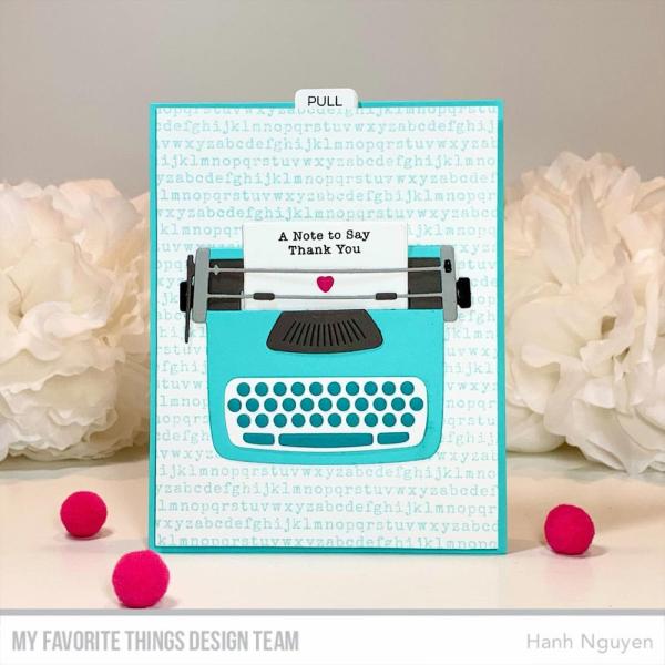 My Favorite Things Stempelset "Typewriter Sentiments: Friendship" Clear Stamp