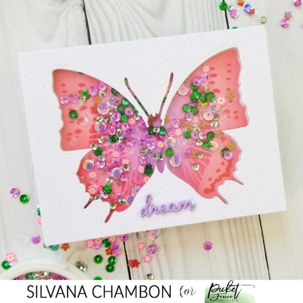 Picket Fence Studios - Sequin Mix - Butterfly Bush  - Streuteile 