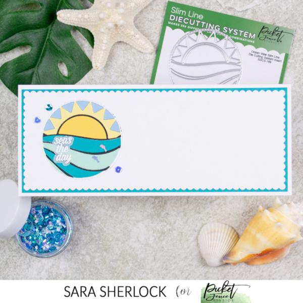 Picket Fence Studios - Stanzschablone "Ocean View" Dies 2,5 Inch