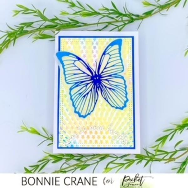 Picket Fence Studios - Stanzschablone "Soar Butterfly" Dies 4,11 x 3,98  Inch