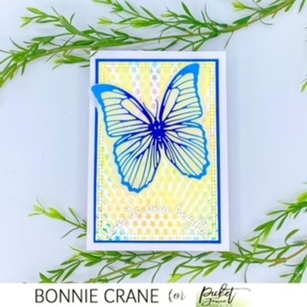 Picket Fence Studios - Schablone "Sun with Rays" Stencil 6 x 8 Inch