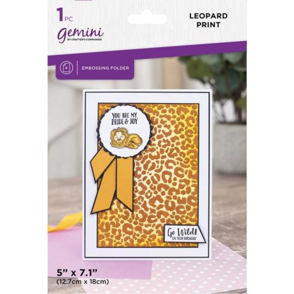 Gemini - Prägefolder "Leopard Print " 2D Embossingfolder