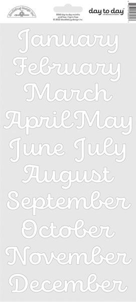 Doodlebug Design - Aufkleber "Day to Day Calendar Months" Sticker