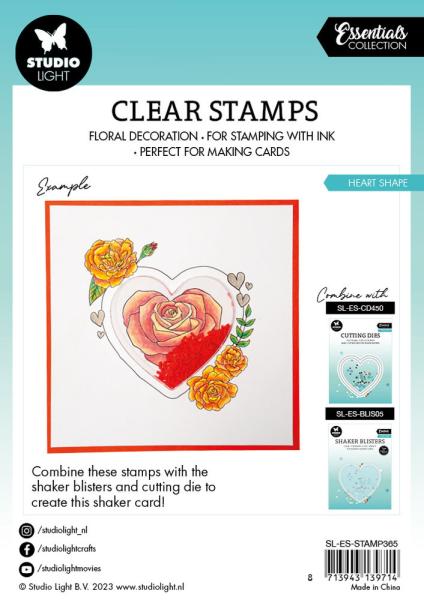 Studio Light - Stempel "Heart Shape" Clear Stamps