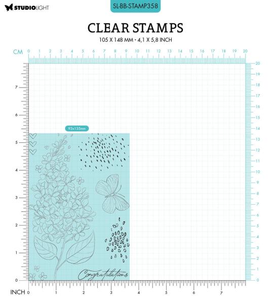 Studio Light - Stempel "Lilac Flowers" Clear Stamps