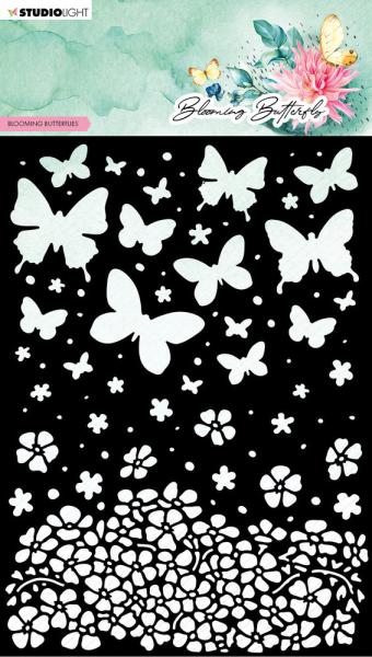 Studio Light - Schablone "Blooming Butterflies" Stencil  