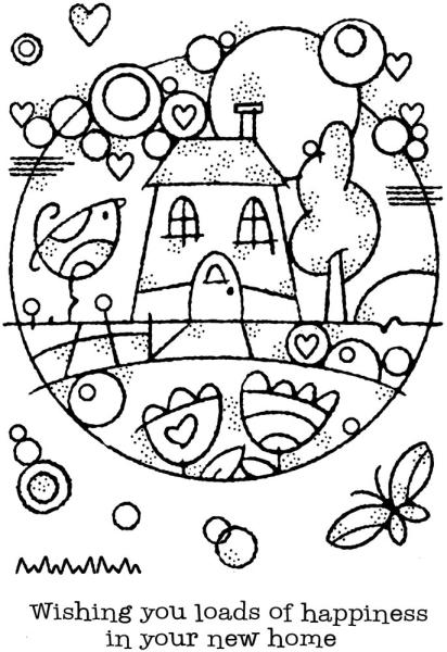 Woodware - Stempel "Dream Home" Clear Stamps 