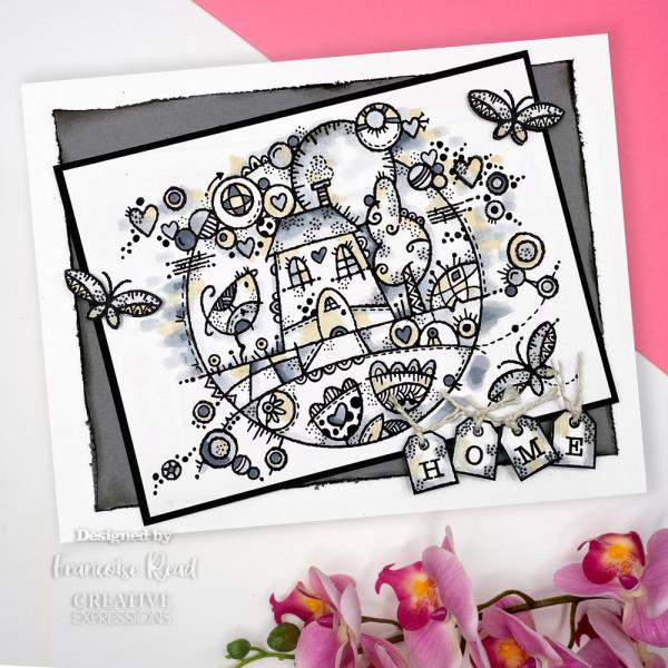 Woodware - Stempel "Dream Home" Clear Stamps 