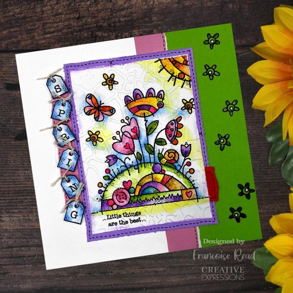 Woodware - Stempel "Flower Mound" Clear Stamps 