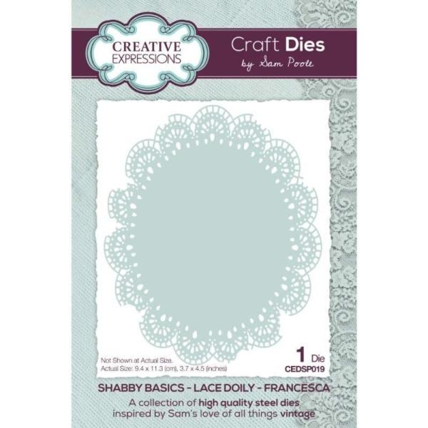 Creative Expressions - Stanzschablone "Francesca" Dies Shabby Basics Lace Doily