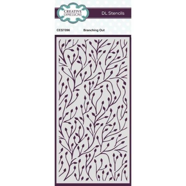 Creative Expressions - Schablone "Branching Out" Stencil Slimline