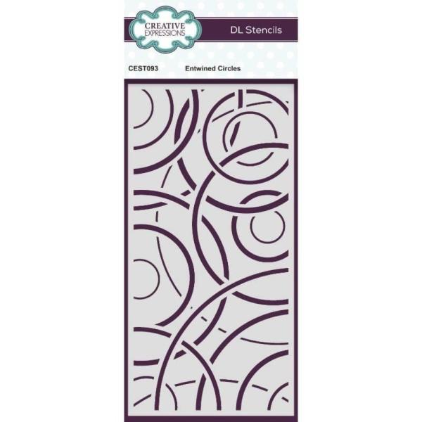 Creative Expressions - Schablone "Entwined Circles" Stencil Slimline