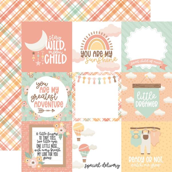 Echo Park - Designpapier "Our Baby Girl" Paper Pack 6x6 Inch - 24 Bogen