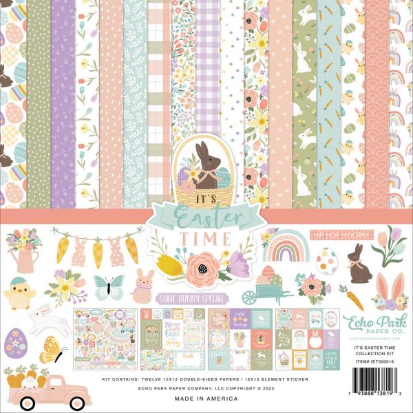 Echo Park - Designpapier "It's Easter Time" Collection Kit 12x12 Inch - 12 Bogen