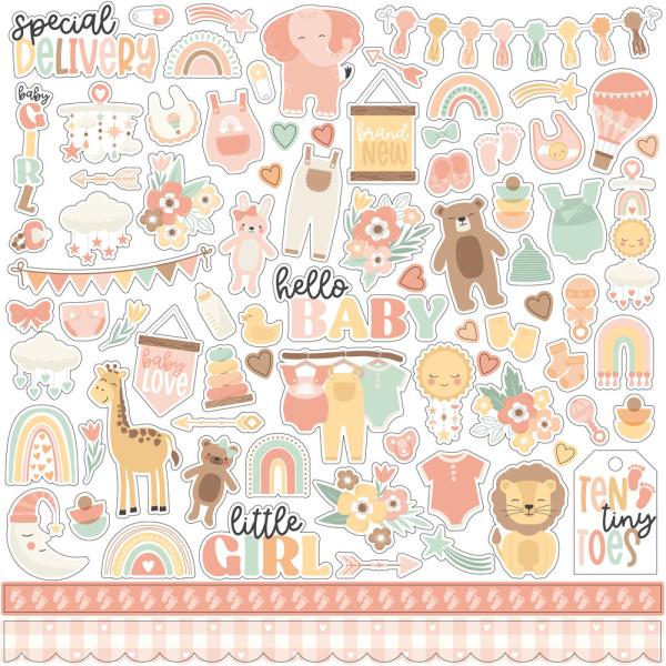 Echo Park - Designpapier "Our Baby Girl" Collection Kit 12x12 Inch - 12 Bogen