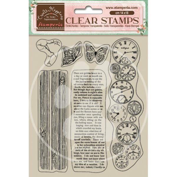 Stamperia - Stempel "Clocks" Clear Stamps