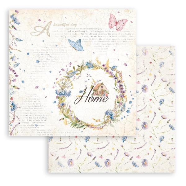 Stamperia - Designpapier "Welcome Home" Paper Pack 12x12 Inch - 10 Bogen