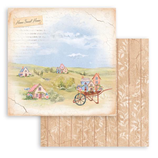 Stamperia - Designpapier "Welcome Home" Paper Pack 12x12 Inch - 10 Bogen