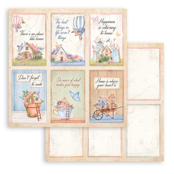 Stamperia - Designpapier "Welcome Home" Paper Sheets 12x12 Inch - 10 Bogen