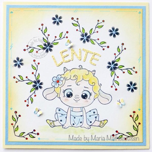 Nellie's Choice - Stempel "Little Lamb" Clear Stamps Nellie´s Cuties 