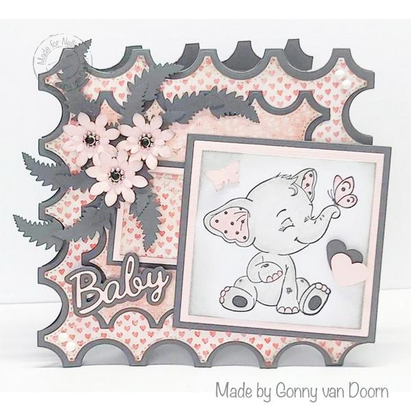 Nellie's Choice - Stempel "Elephant" Clear Stamps Nellie´s Cuties 