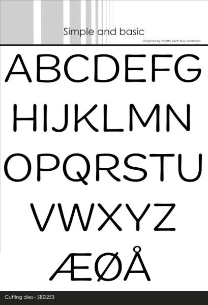 Simple and Basic - Stanzschablone "Funky Alphabet Large Letters" Dies