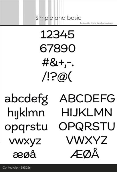 Simple and Basic - Stanzschablone  "Funky Alphabet Mini" Dies