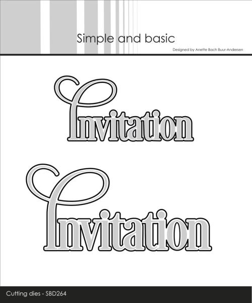 Simple and Basic - Stanzschablone "Invitation" Dies