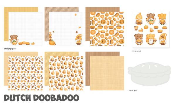 Dutch Doobadoo - Papier Kit "Grandma's Apple Pie" Crafty Kit - 12 Bogen